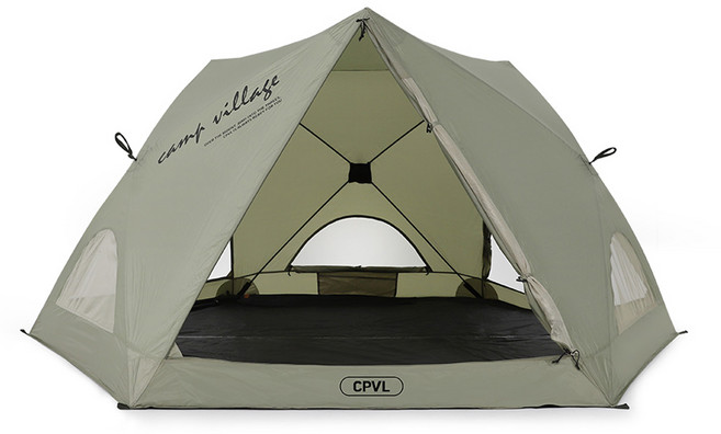 캠프빌리지 우노스 이지셋업 텐트, 더스트올리브, 4인용