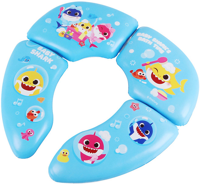 아이조움 유아용 핑크퐁 아기상어 접이식 변기커버 FREE, 혼합색상