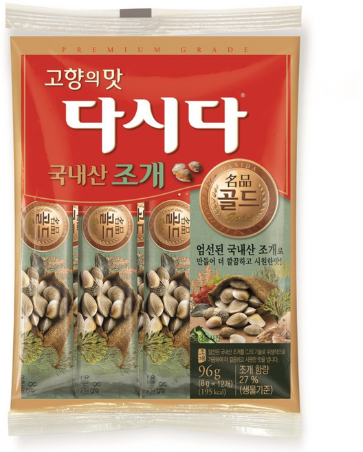 다시다 골드 조개, 96g, 1개