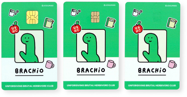 조구만 리무버블 카드스티커, 브라키오 사원증, 3개