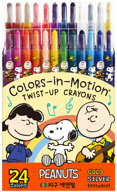 지구화학 피너츠 색연필 24종 세트, 24색, 1세트