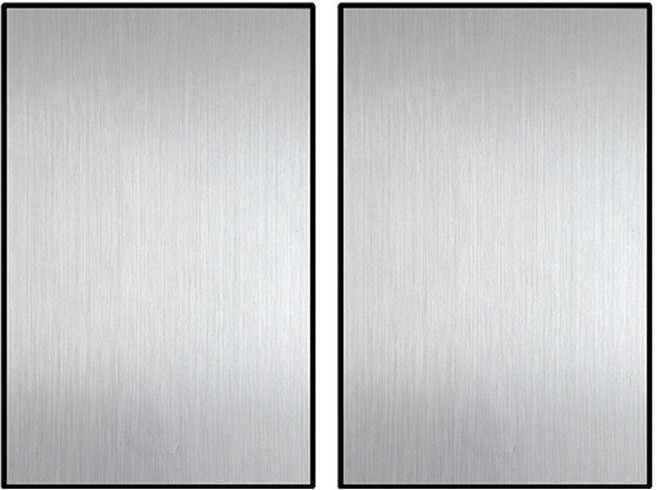 보에담 블랭크 맹커버 플레이트 1개용 실버, 2개