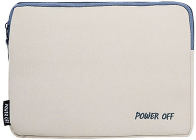 위니즈 심플 래터 태블릿 파우치 케이스, 화이트(WZFLP169-W11), 1개