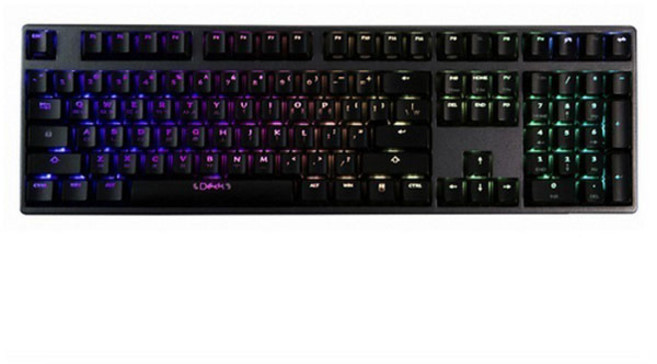 Deck Mantella RGB 鍵盤, CBL-108S, 黑色, 一般型