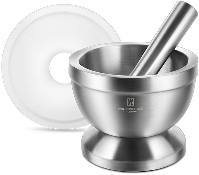 바겐슈타이거 스텐 절구 + 절굿공이 + 실리콘커버 세트, 1세트