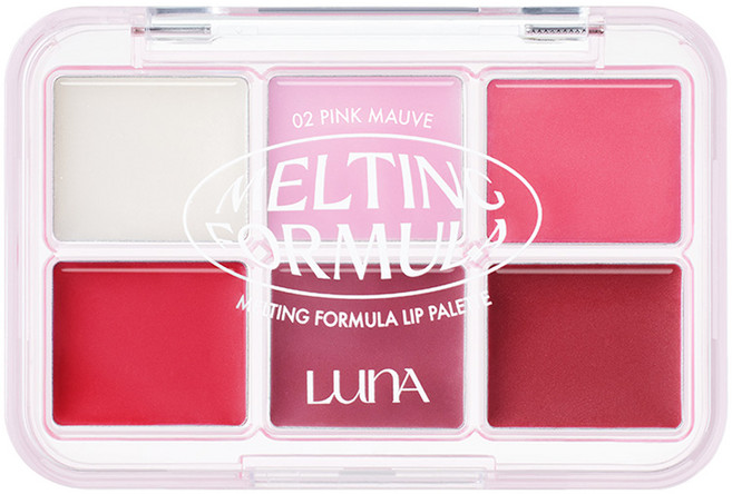 루나 멜팅 포뮬라 립 팔레트, 02 핑크 모브, 1개