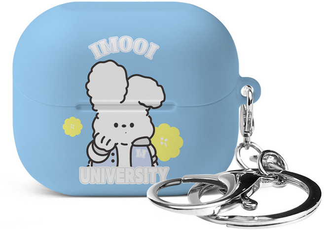 아이무이 포소미 이어폰 하드 케이스 + 키링 세트, 새내기, 1세트, 갤럭시 버즈3 / 3프로