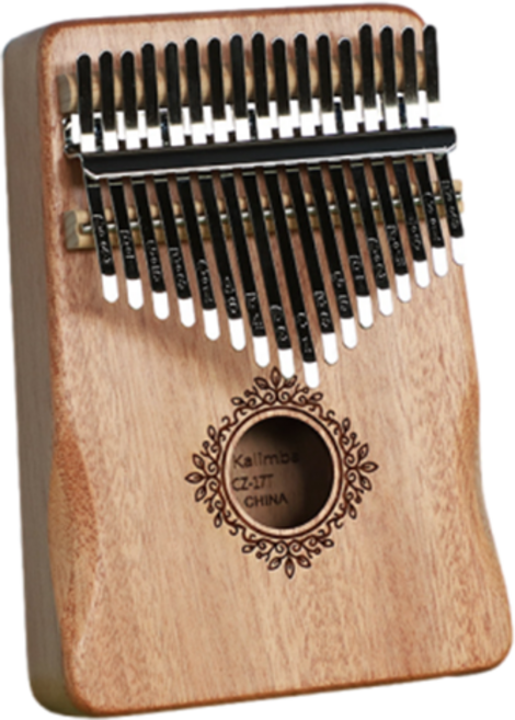 탑피아 심플 칼림바 원목 나비꽃 핸드 복숭아꽃심 선물세트, 1개