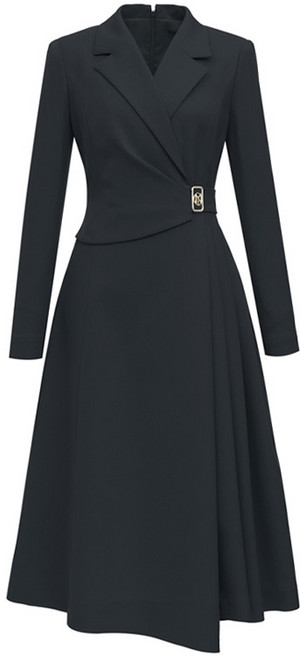 미니멈 여성용 테일러드 랩 장식 A라인 원피스 23FW 백화점 단독 정상