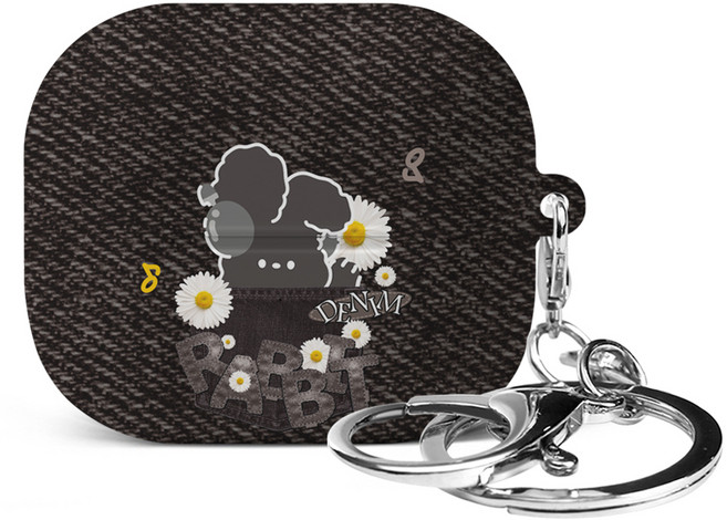 아이무이 포소미 이어폰 하드 케이스 + 키링 세트, 흑포켓, 1세트, 갤럭시 버즈3 / 3프로