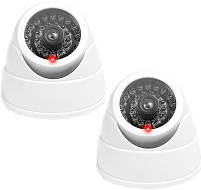 뽀르픽 고급형 cctv 모형 돔 카메라 화이트, 2개