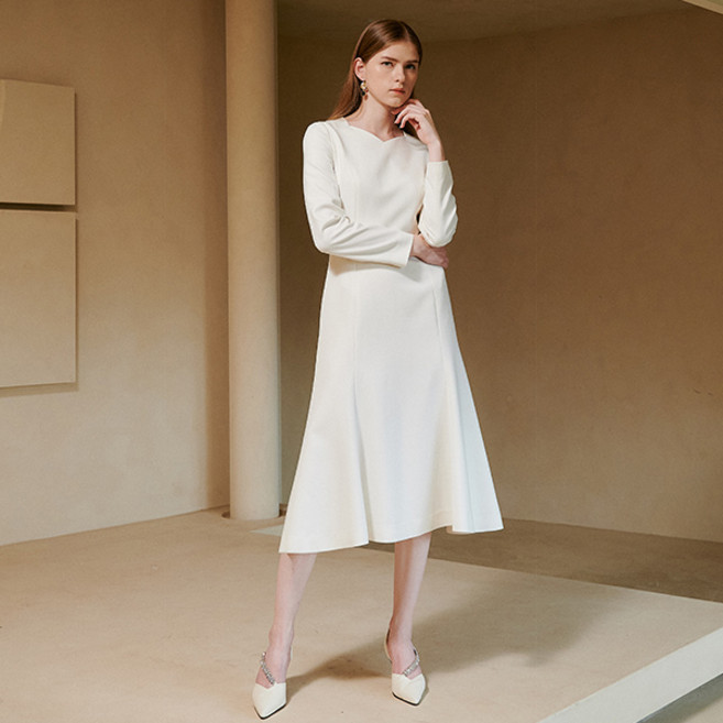 미니멈 여성용 벨티드 훌 A라인 원피스(23FW 백화점 단독 정상)