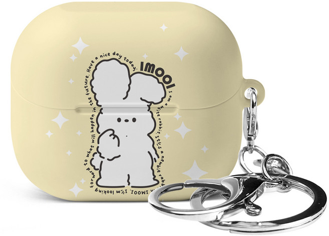 아이무이 포소미 이어폰 하드 케이스 + 키링 세트, 1세트, 갤럭시 버즈3 / 3프로