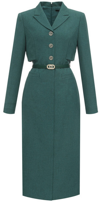 미니멈 여성용 자켓 레이어드 H라인 원피스(23FW 백화점 단독 정상)