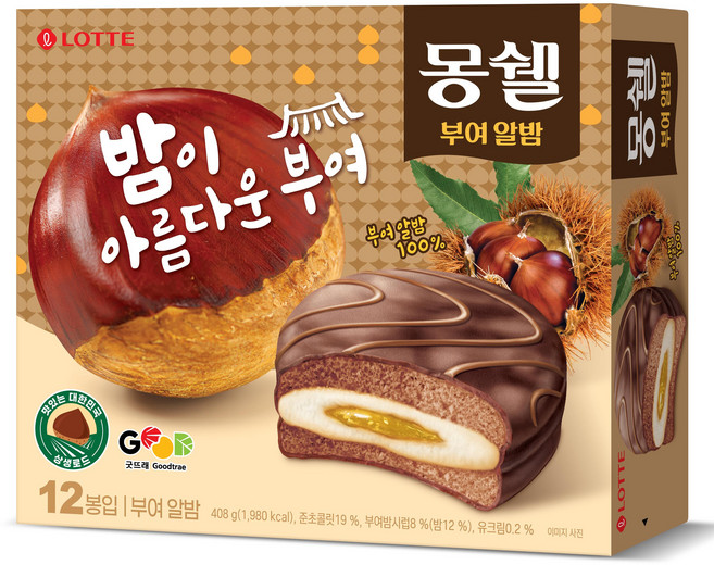 몽쉘 부여 알밤, 408g, 1개