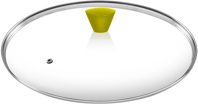 오퇴르 넘침방지 강화유리 냄비 프라이팬 뚜껑 올리브그린, 1개, 30cm