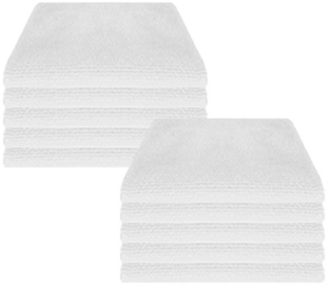 월드크린 멀티플 극세사 행주 중형 화이트, 10개