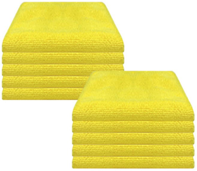 월드크린 멀티플 극세사 행주 중형 옐로우, 10개
