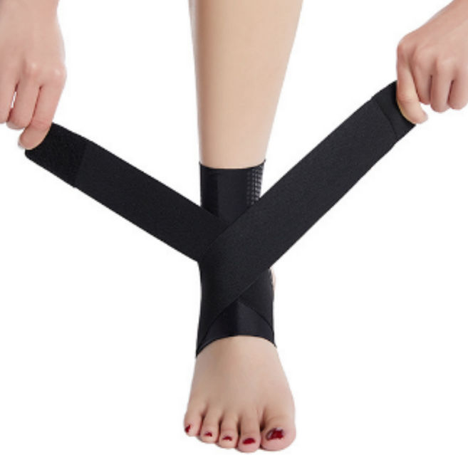 던핏 고탄력 소프트 발목 보호대, 1개, 블랙