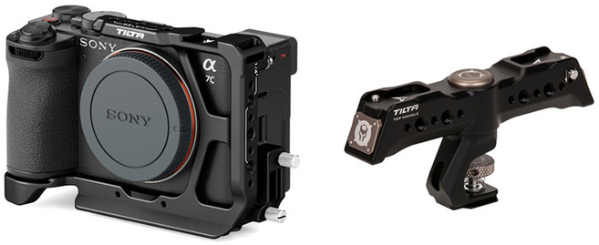 TILTA 鐵頭 Sony A7C2 A7CR 定位頂部手柄半籠套件, 1個, TA-QRTH5-B, TA-T60-HCC-B