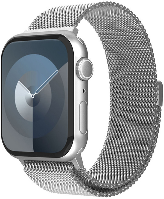 랩씨 스마트워치 밀레니즈 메탈 스트랩, 실버, 1개