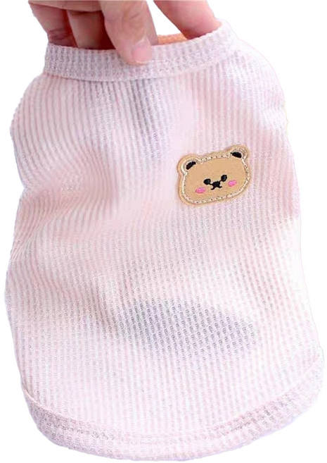 코코스튜디오 반려동물 코코 인디 베어 나시, 연핑크, 1개