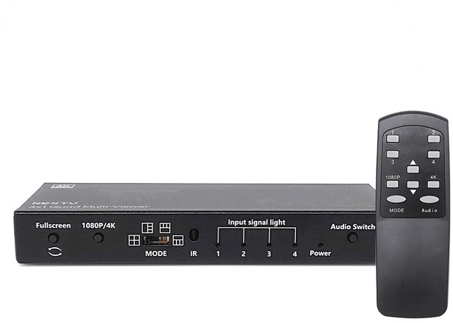 넥스트유 4x1 4K HDMI 심리스 매트릭스 스위치 멀티비전 비디오 컨트롤러, 1개