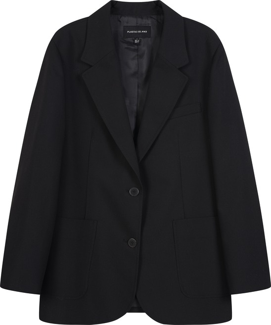 플라스틱아일랜드 여성용 싱글 오버핏 자켓 PQ3WJ462