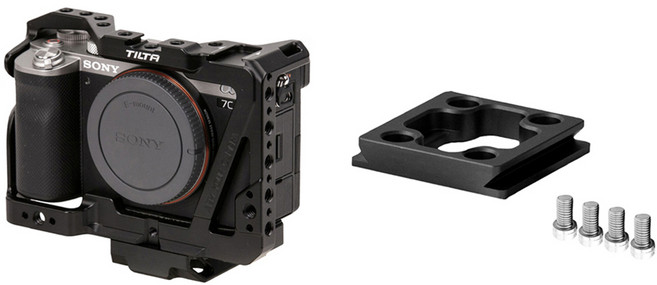 TILTA 鐵頭 Sony A7C Alcaswiss 快拆板籠式套件, 1個, TA-T19-FCC-B, TA-QRBP2-B