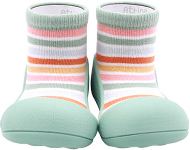아띠빠스 유아용 레인보우 라인 걸음마 운동화