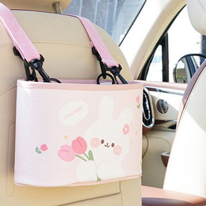 카템 차량용 베베 헤드레스트 수납함, 1개, 스윗버니