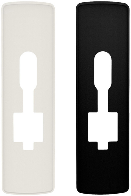 Milre 美樂 推拉式門鎖加固板2件組, 白色, 黑色, 1套