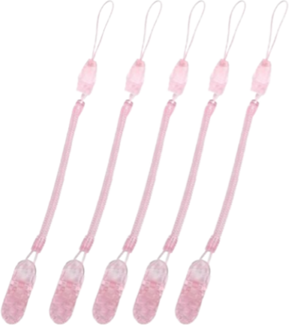 스타리움 다용도 간호사 스프링 집게줄, 핑크, 5개