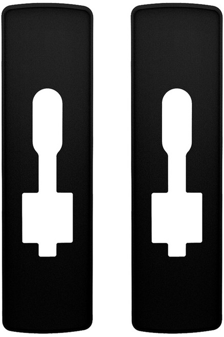 Milre 美樂 推拉式電子鎖補強板 黑色, 補強板 (推拉式專用), 2個