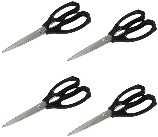 코코렉스 주방가위, 블랙, 4개