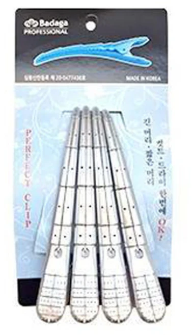 바다가 퍼펙트 헤어 클립 4p, 실버, 1개 - 쿠팡