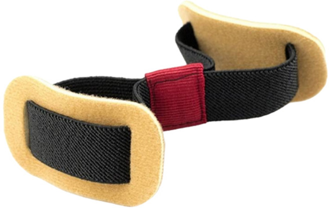 떼루와 엄지 발가락 스트레칭 운동 밴드, 베이지, 1개
