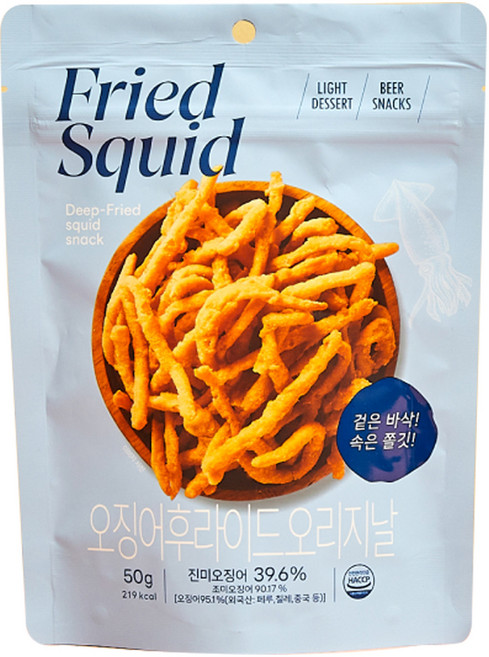 모던하우스 오징어 후라이드 오리지날맛, 50g, 1개