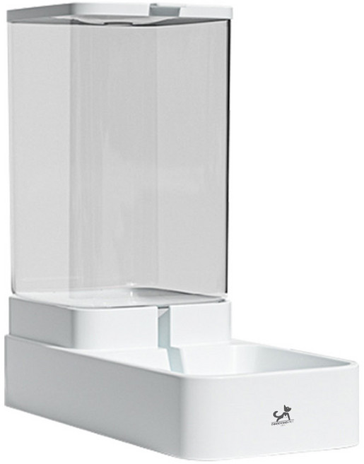 딩동펫 반려동물 퓨어 심플 반자동 급수기 3.8L, 화이트, 1개