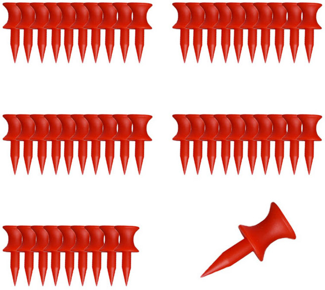 소니오 지정높이 심플 컬러 골프티, 01레드, 50개