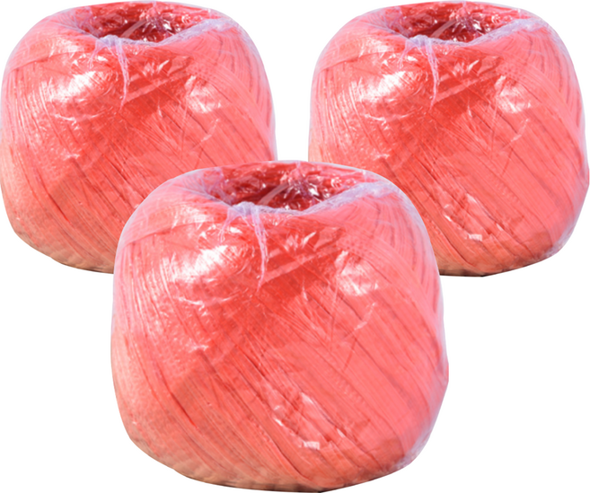 앞날창창 pp다용도 로프 끈, 레드, 3개, 100m