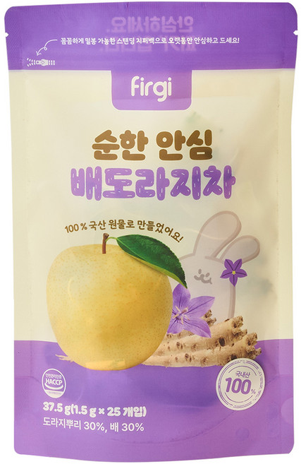 퍼기 순한 안심 배도라지 차, 37.5g, 25개입, 1개