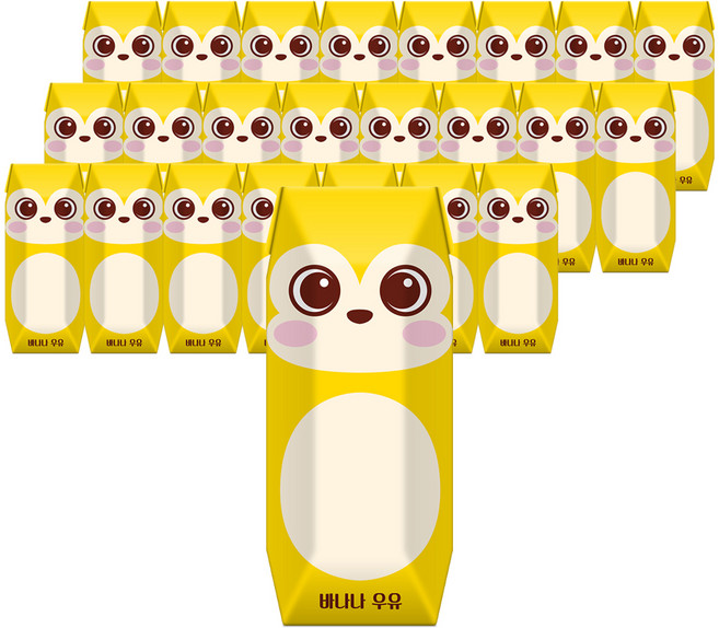 파스퇴르 꼬미루미 바나나 우유, 125ml, 24개