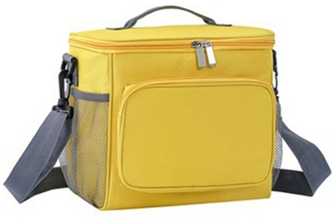 알로데 스퀘어 컬러풀 아이스박스 24 x 22 x 21 cm, NO 01 노란색