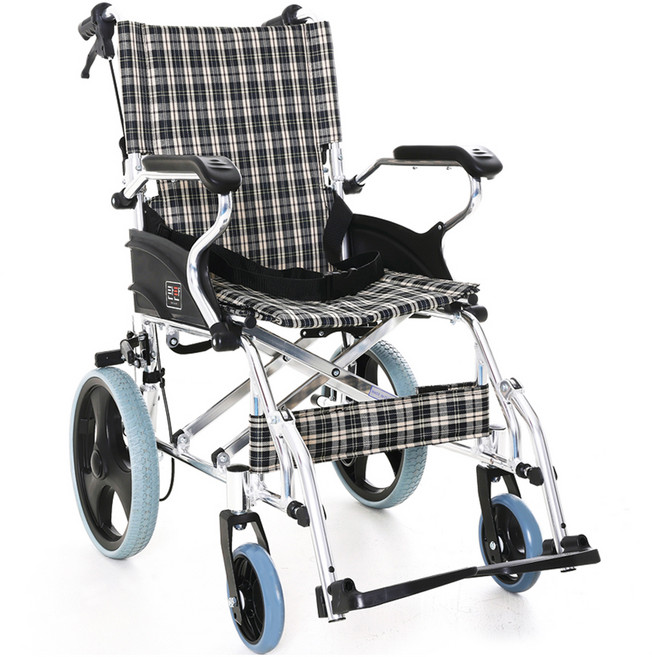 경량 접이식 알루미늄 수동식 휠체어, WYK863LAJ-12, 1개