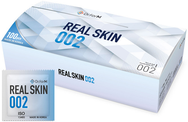 닥터포엠 리얼스킨 002 슬림핏 콘돔, 100개입, 1개