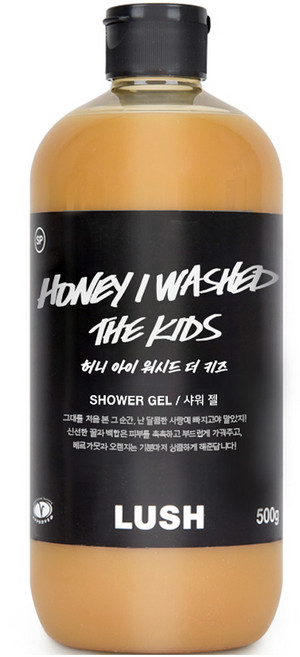 러쉬 허니 아이 워시드 더 키즈 샤워 젤, 500g, 1개