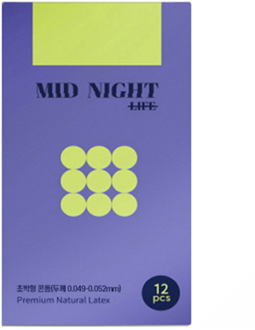 MDNT 미드나잇 라이프 콘돔, 1개, 12개입