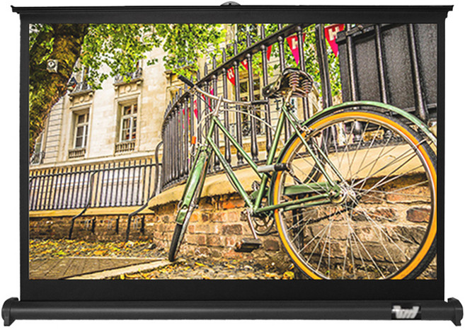 태리 유압식 테이블 캠핑 빔프로젝터 스크린 4:3 50 + 족자끈 세트