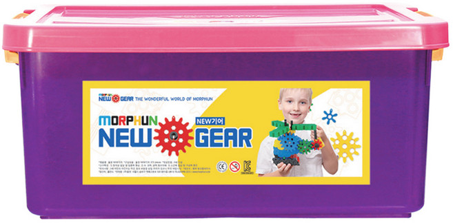 몰펀 뉴기어 블록, 혼합색상, 1개